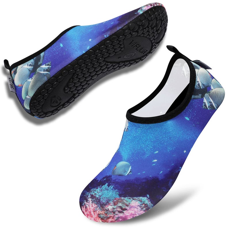 VIFUUR أحذية رياضية مائية للجنسين VIFUUR - سمكة مرجانية - 7.5-8.5 W US / 6-7 M US (38-39) - Image 4